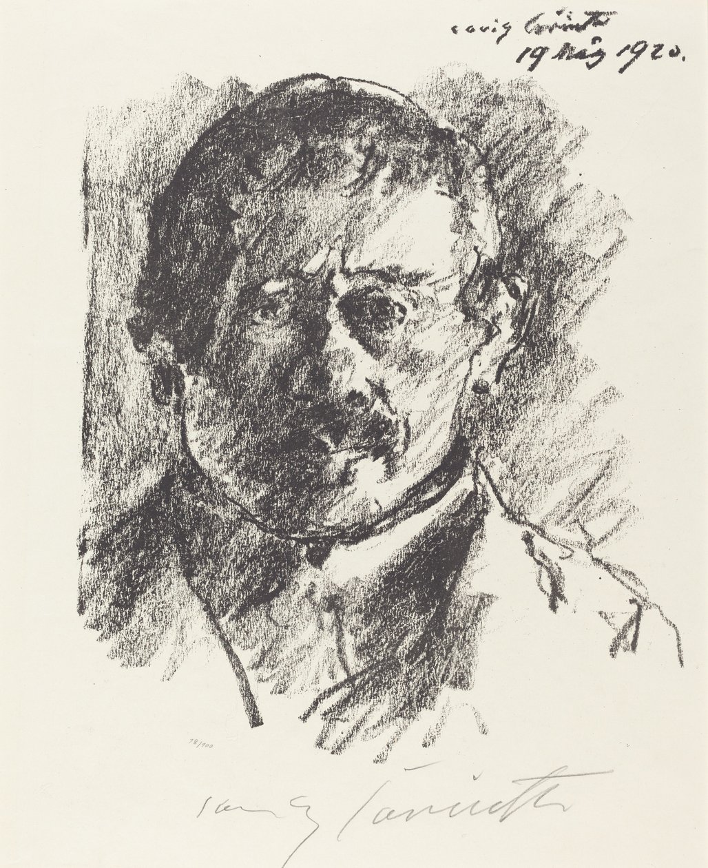 Önarckép, 1920. alkotó: Lovis Corinth