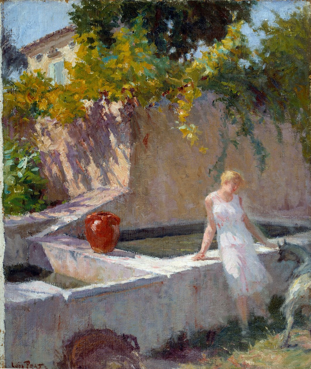 A medence felé, Mrs. Prat alkotó: Loys Prat