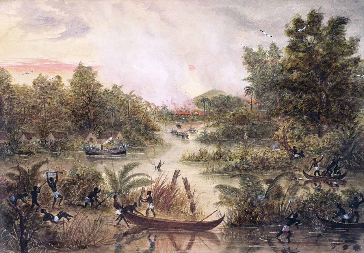 Gunboat diplomácia, 1877 alkotó: Lt. A. Middlemass