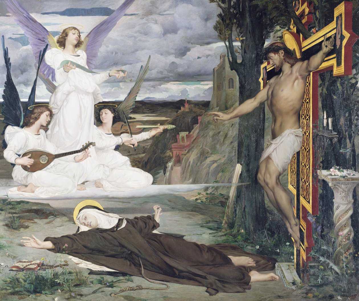 A látomás, a 14. század legendája, 1872 alkotó: Luc Oliver Merson