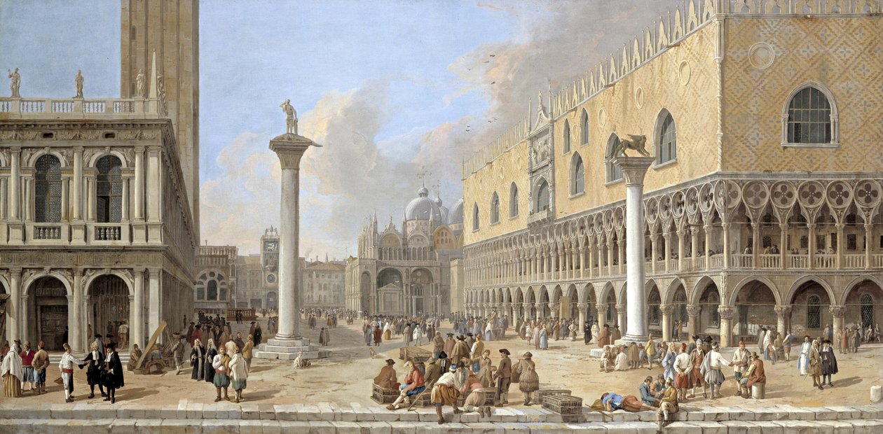 A velencei Piazzetta alkotó: Luca Carlevaris