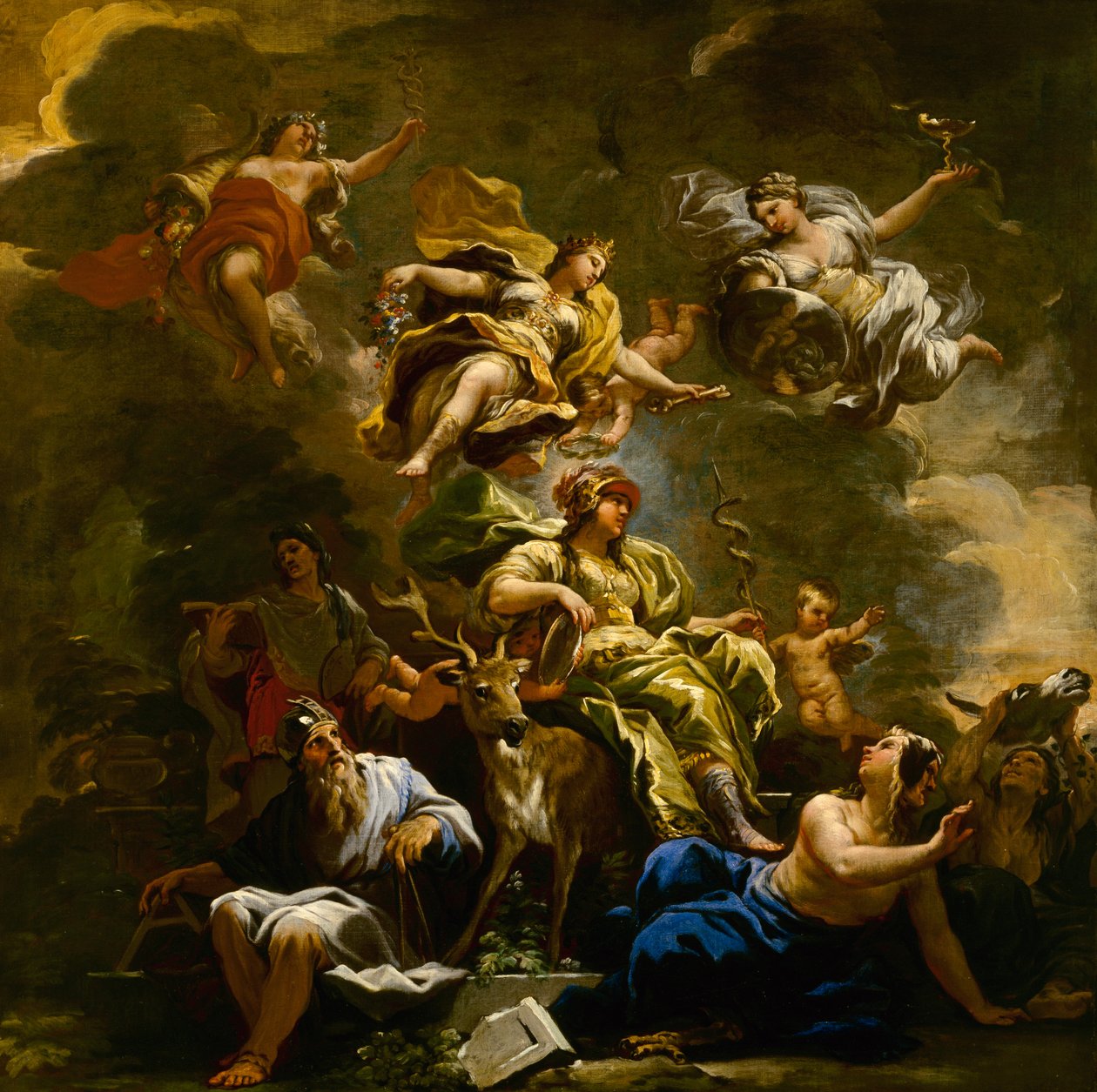 Az óvatosság allegóriája, 1682 körül alkotó: Luca Giordano