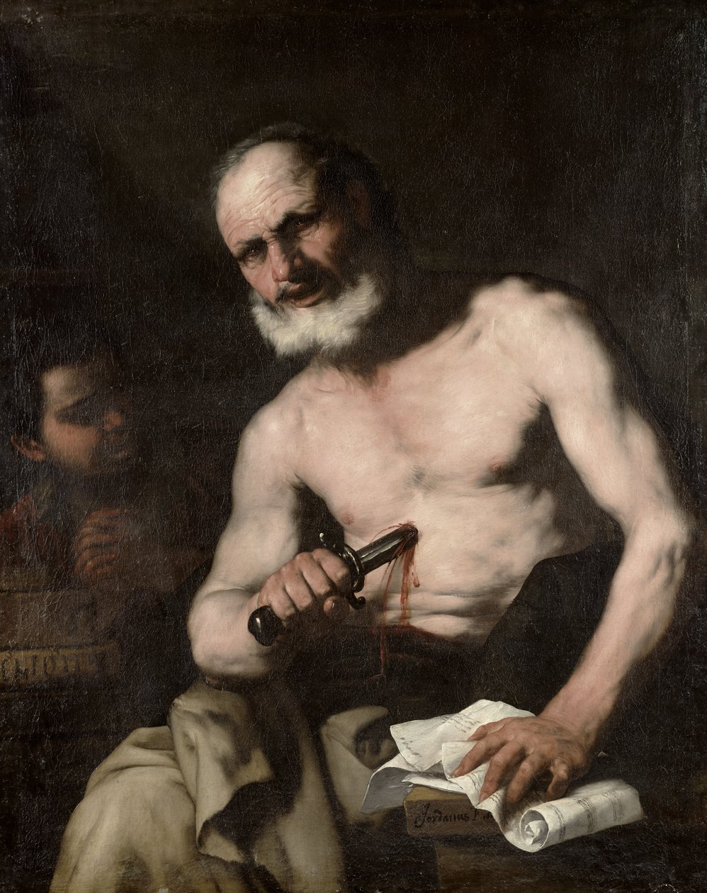 Uticai Cato (i. e. 95-46) alkotó: Luca Giordano