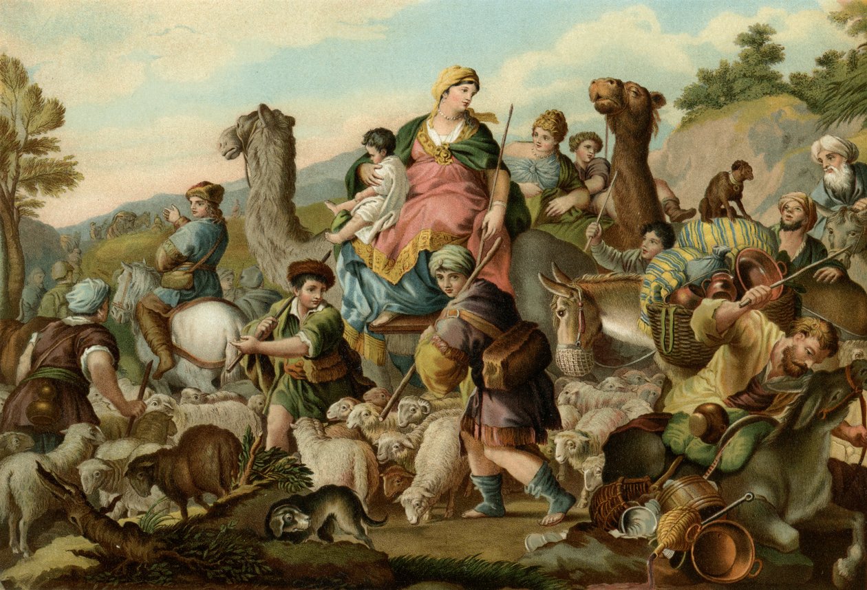 Jacob szökése alkotó: Luca Giordano