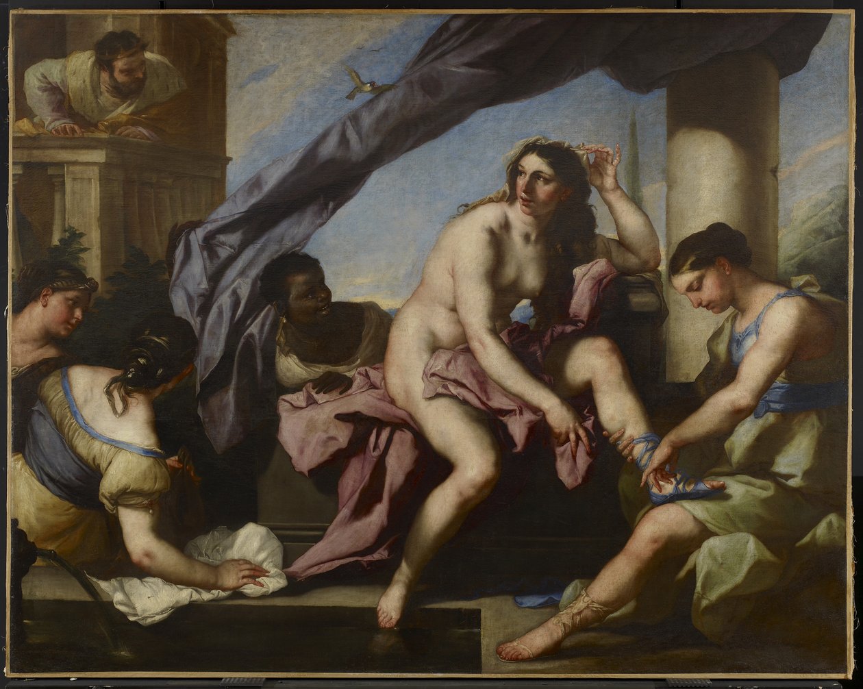 Batsabé vécéje, 1663 körül alkotó: Luca Giordano