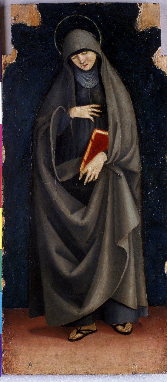 St. Clare, 1515-20 körül (tempera nyárfán) alkotó: Luca Signorelli