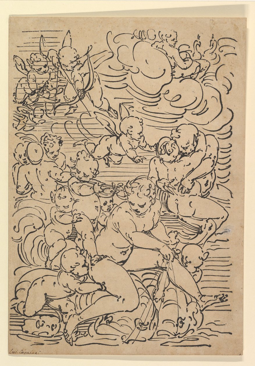 Amfitrit diadala, kb. 1550-1580. alkotó: Luca Cambiaso