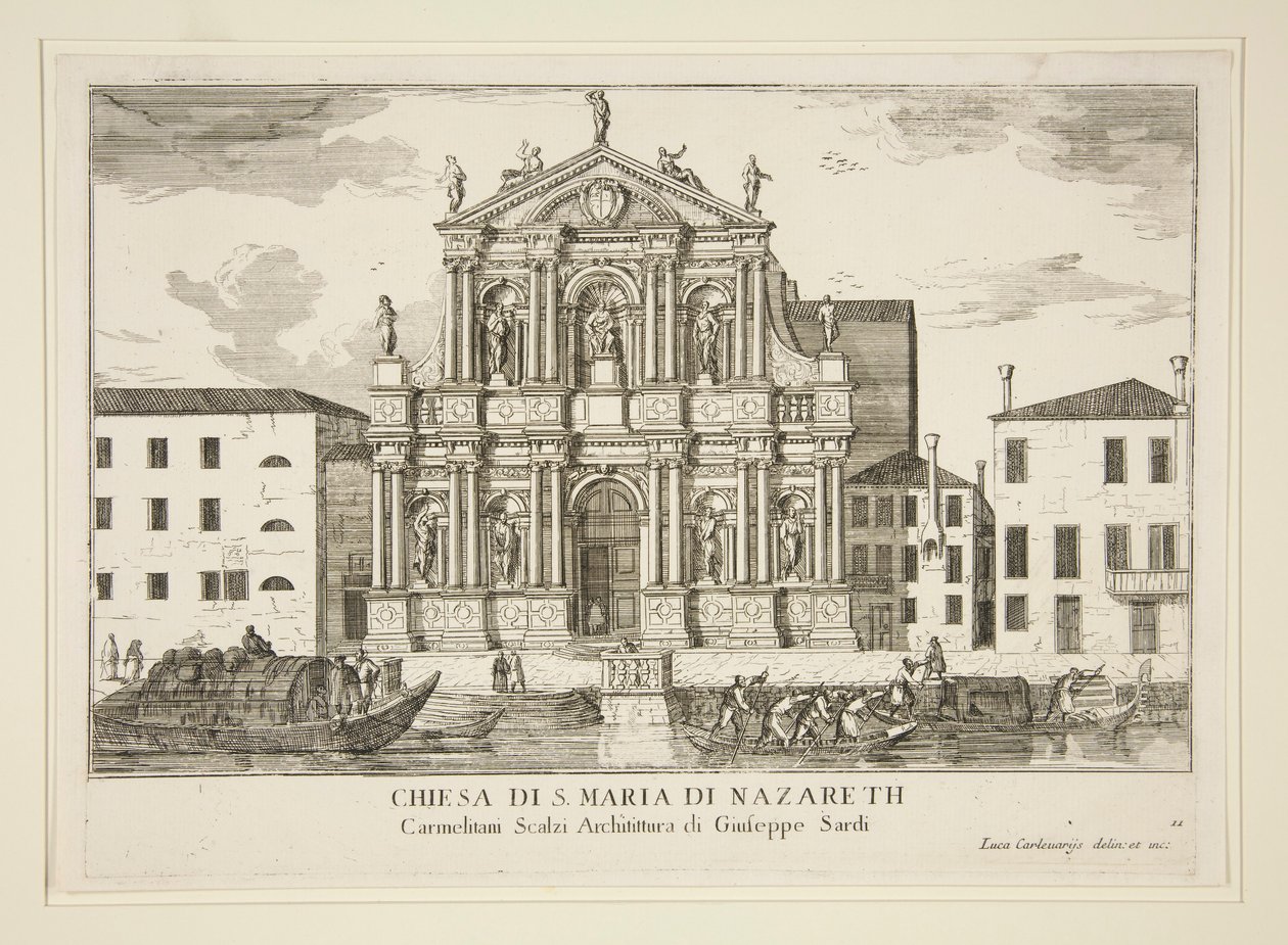 A Santa Maria di Nazareth templomtól alkotó: Luca Carlevarijs