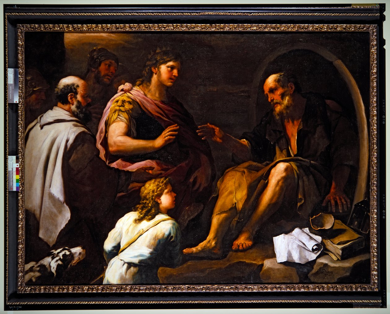 Alexander  Diogenes (festmény) alkotó: Luca Giordano