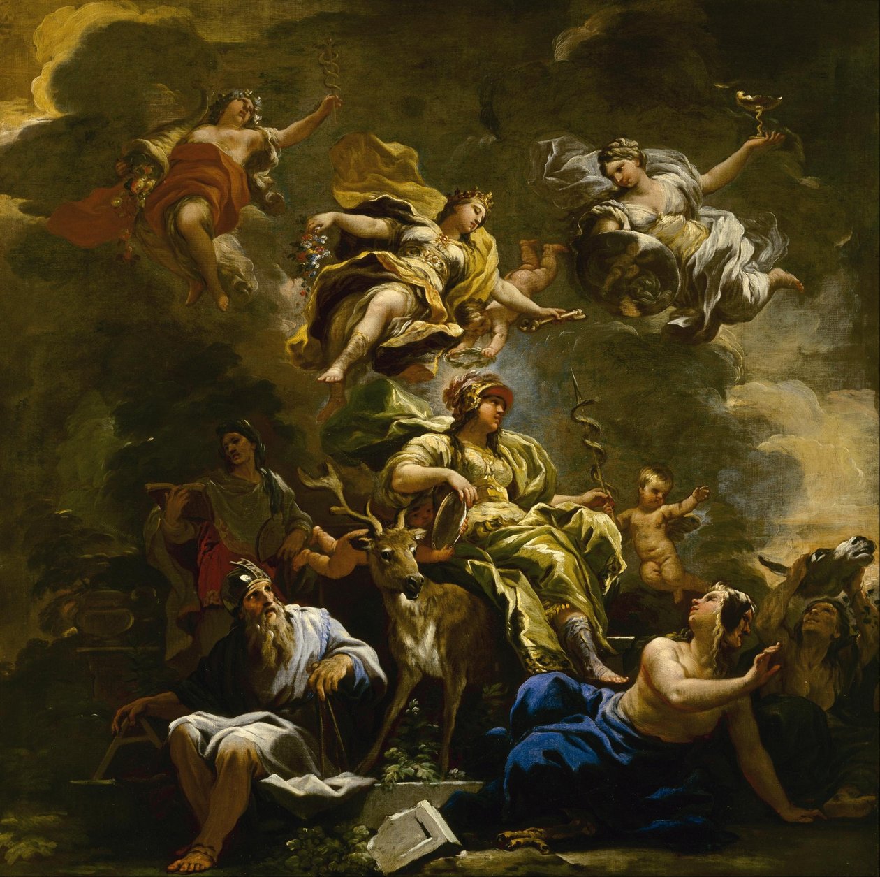 Az óvatosság allegóriája alkotó: Luca Giordano