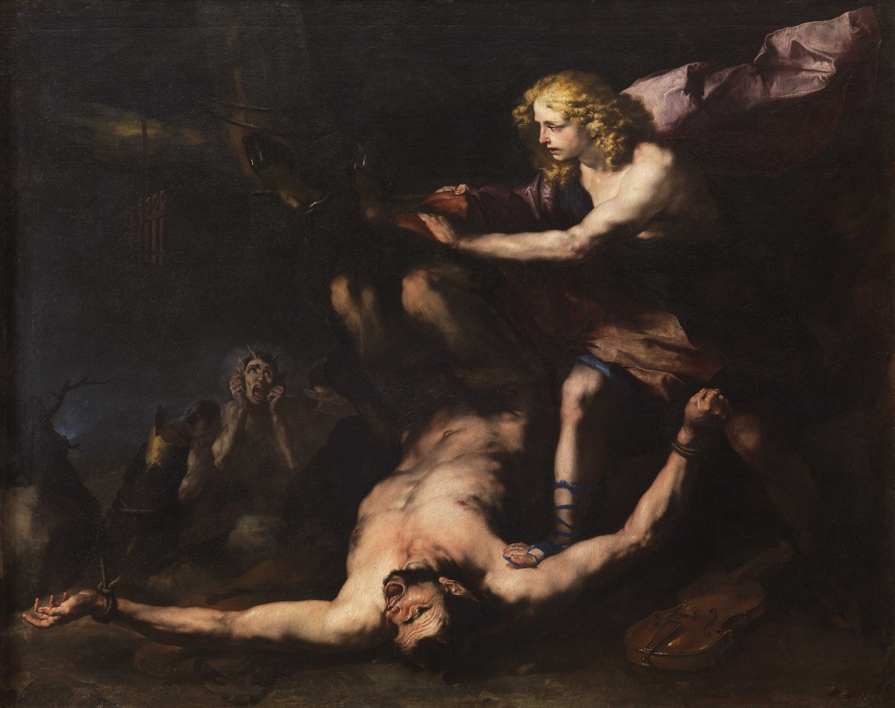 Apollo és Marsyas, c. 1660. alkotó: Luca Giordano