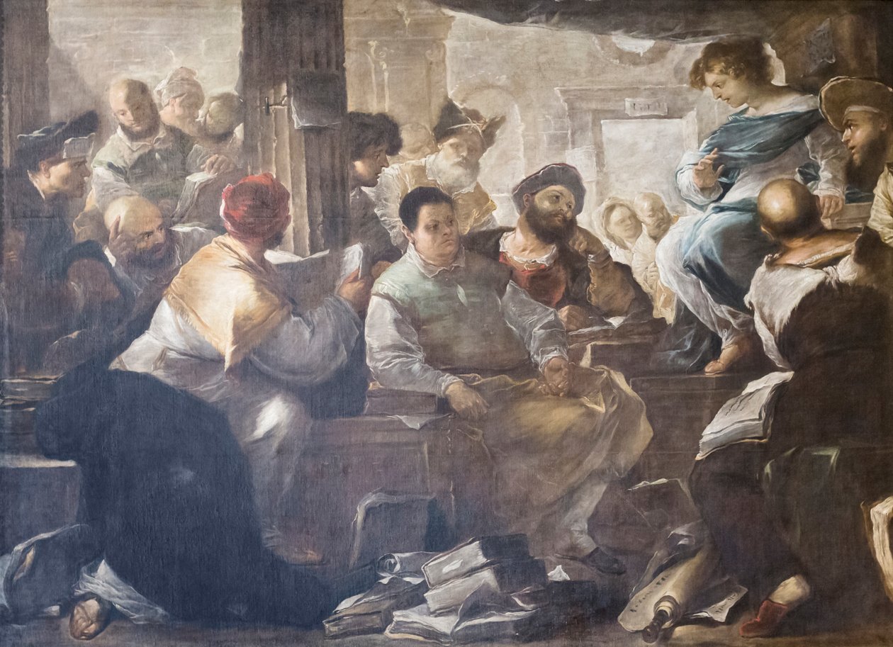 Krisztus az orvosok között alkotó: Luca Giordano