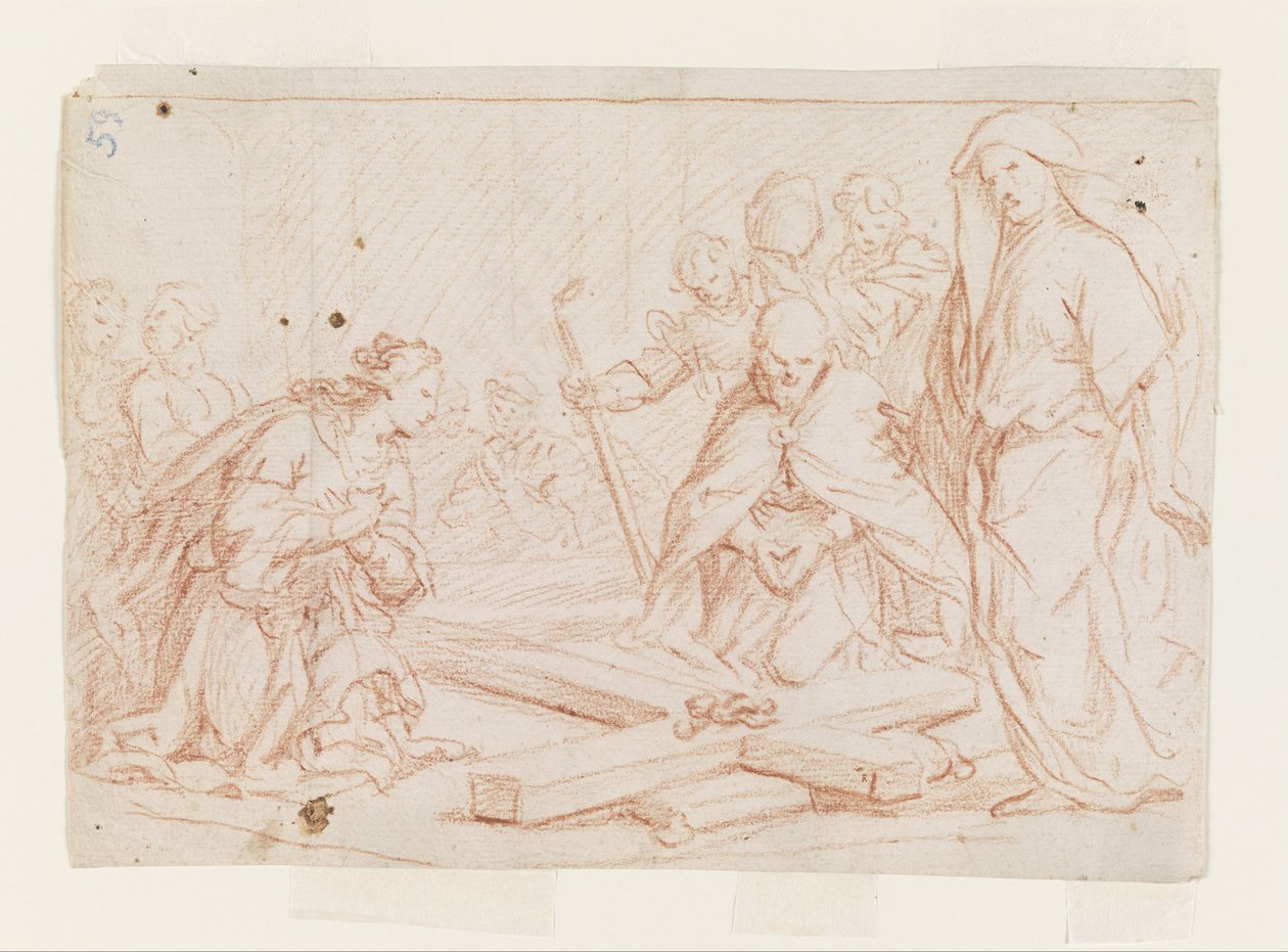 A kereszt megtalálása alkotó: Luca Giordano