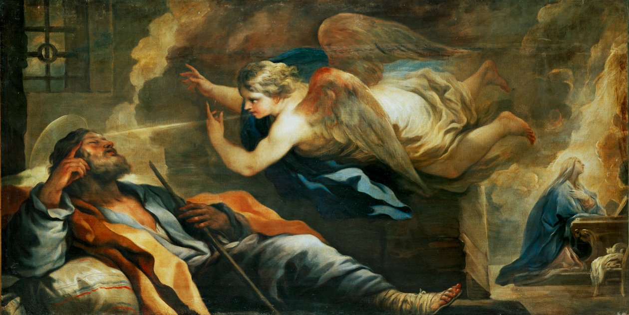 József álma ... (festmény vászonra) alkotó: Luca Giordano