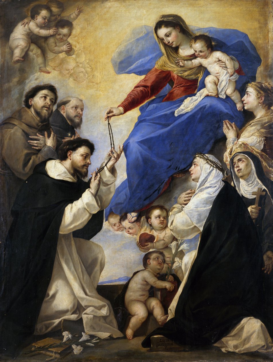 Rózsafüzér Szűzanya alkotó: Luca Giordano