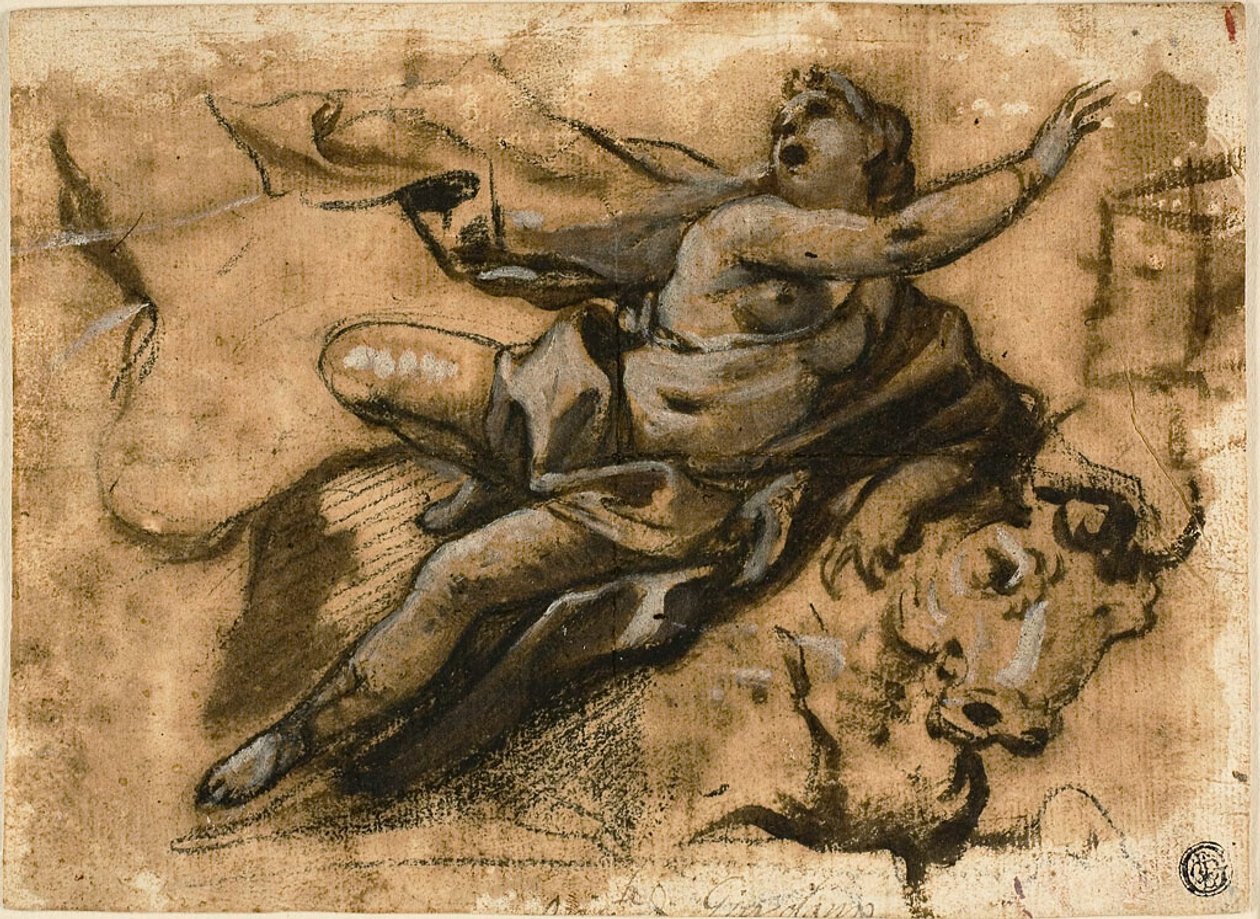 Európa megerőszakolása alkotó: Luca Giordano
