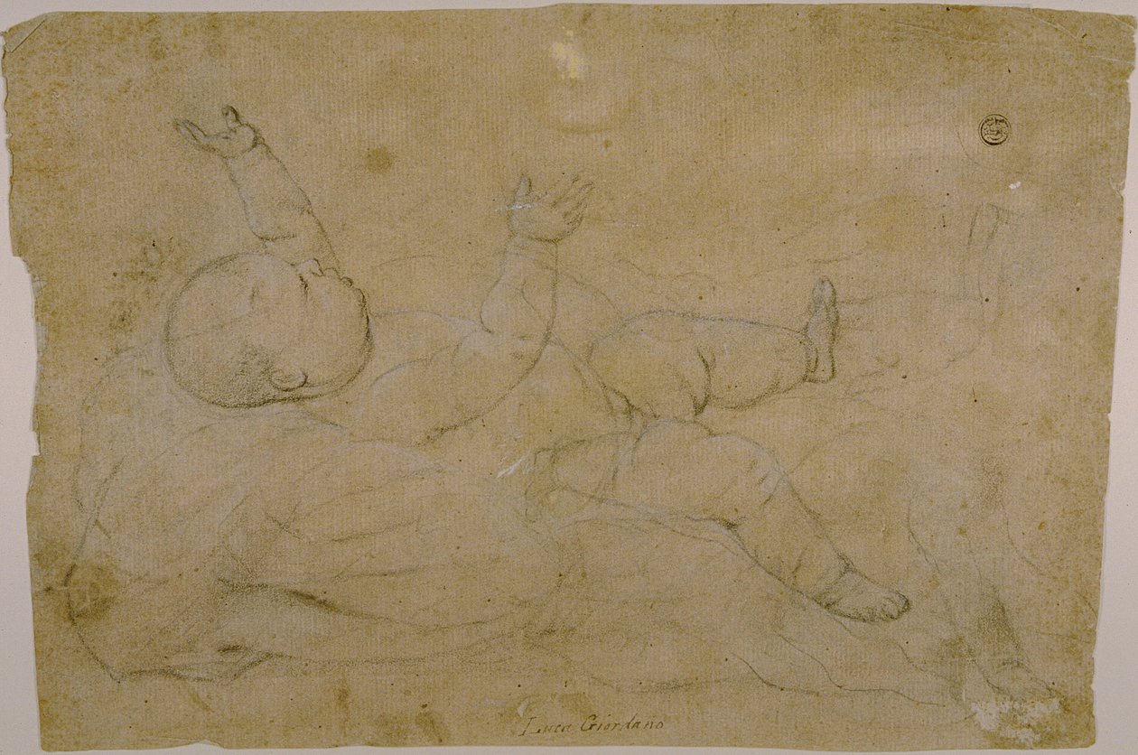 Fekvő gyermek alkotó: Luca Giordano