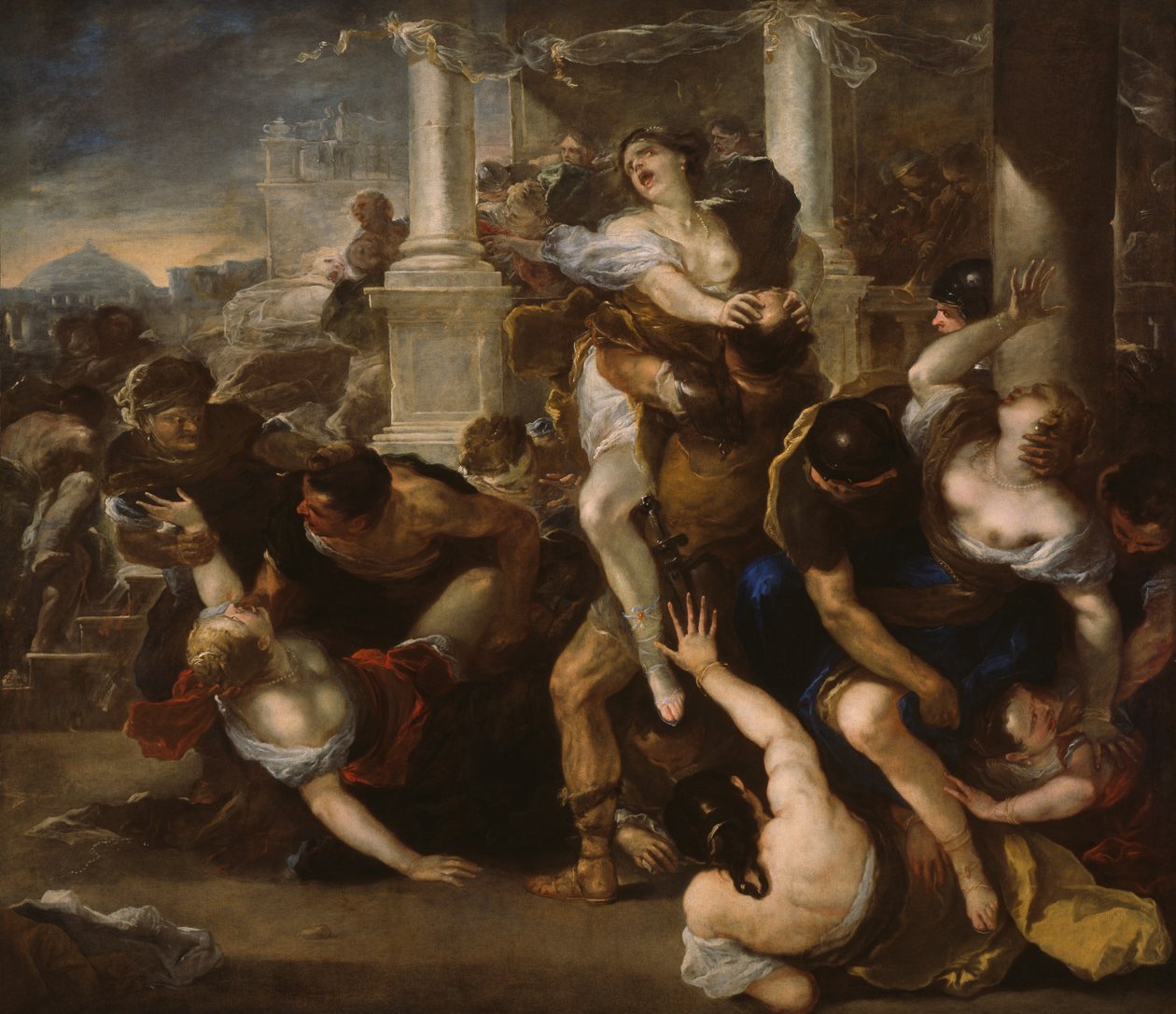 A szabin nők elrablása alkotó: Luca Giordano