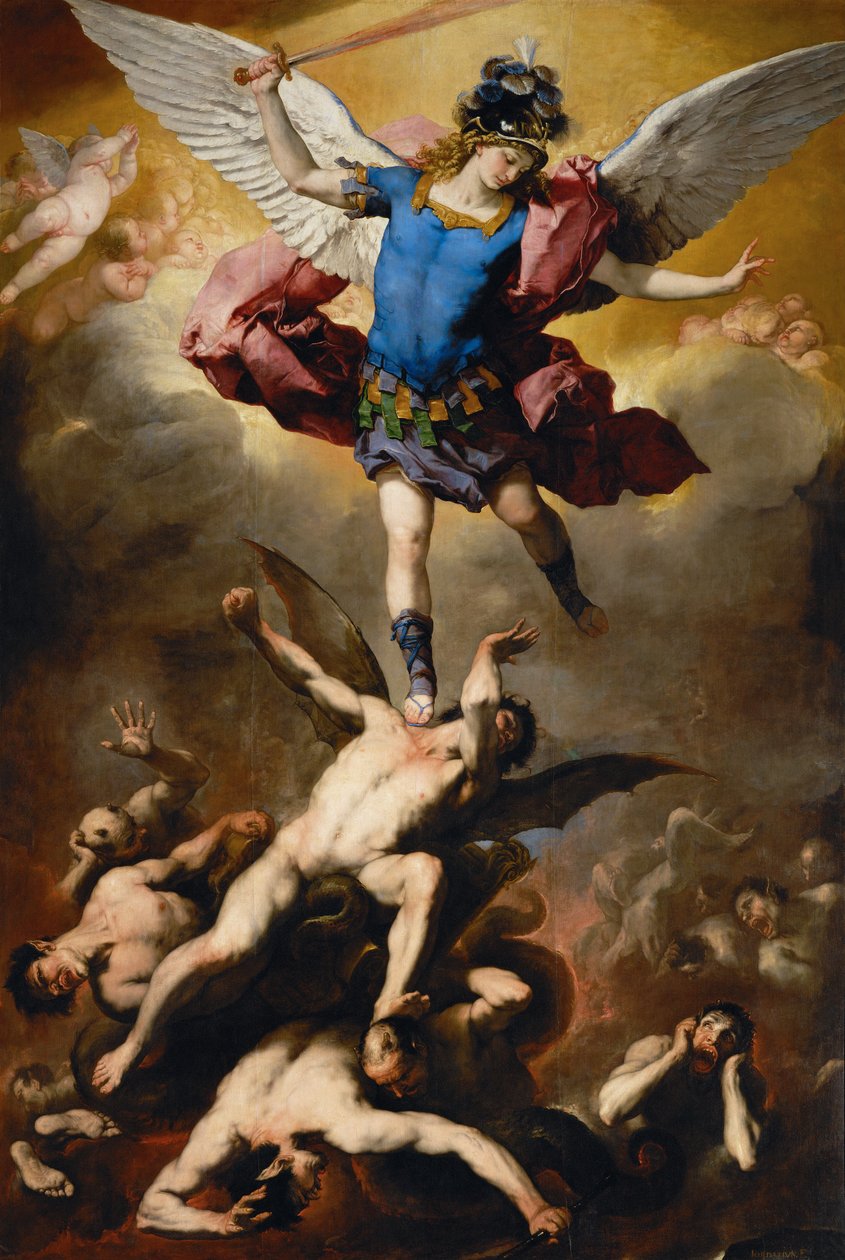 A lázadó angyalok bukása alkotó: Luca Giordano