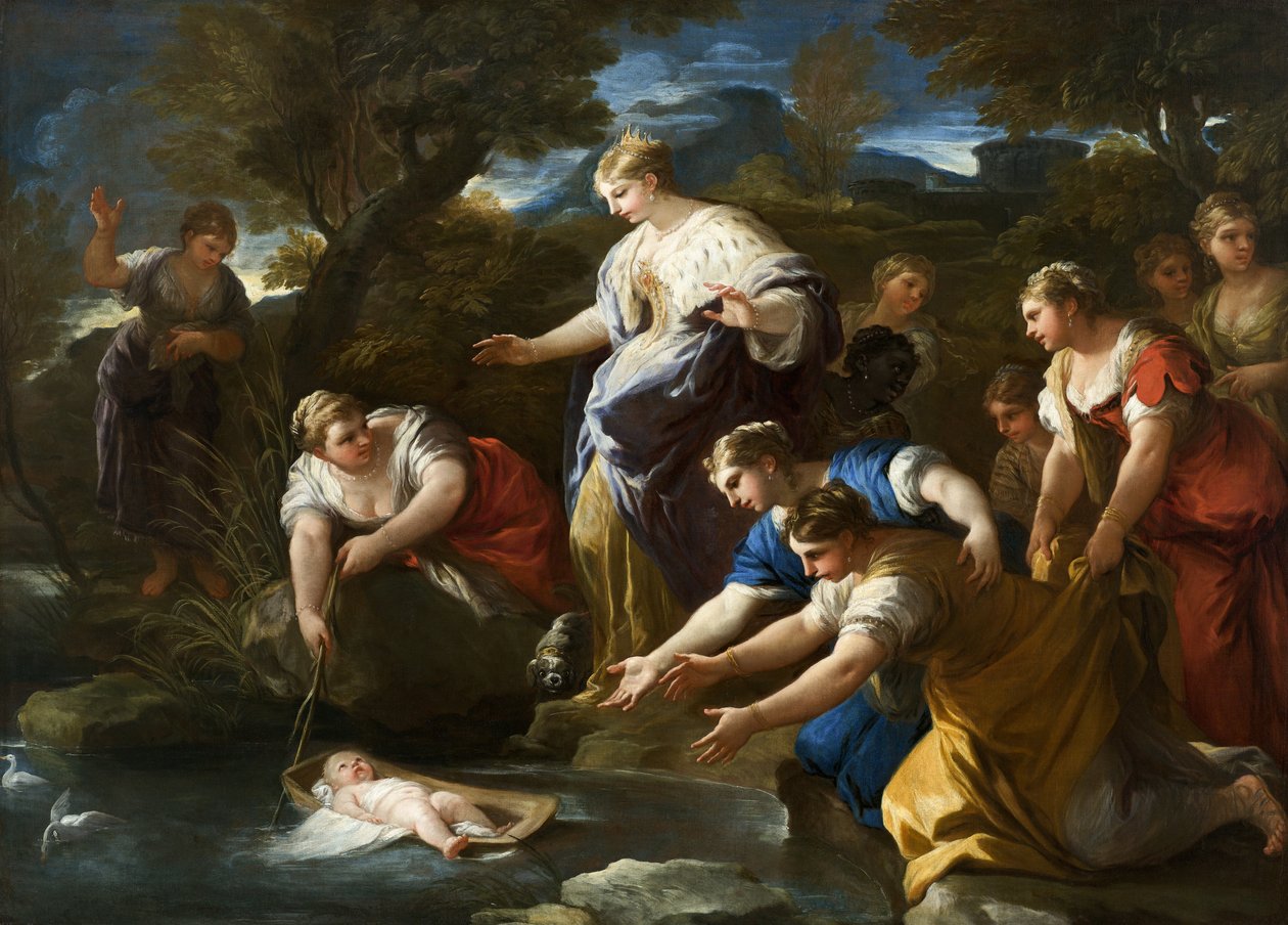 Mózes megtalálása, 1685-1690 körül alkotó: Luca Giordano
