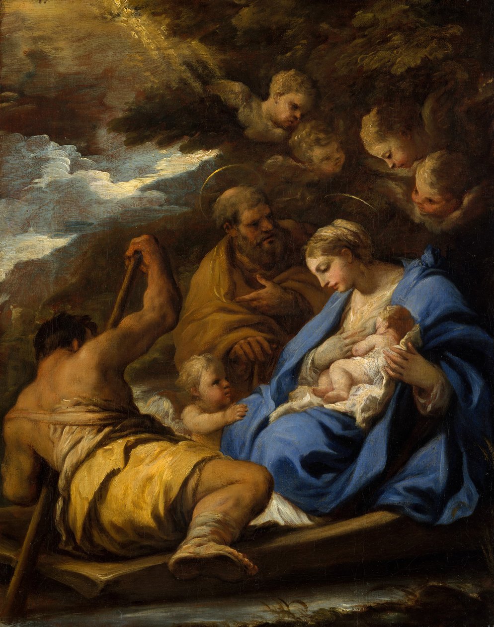 Repülés Egyiptomba. alkotó: Luca Giordano