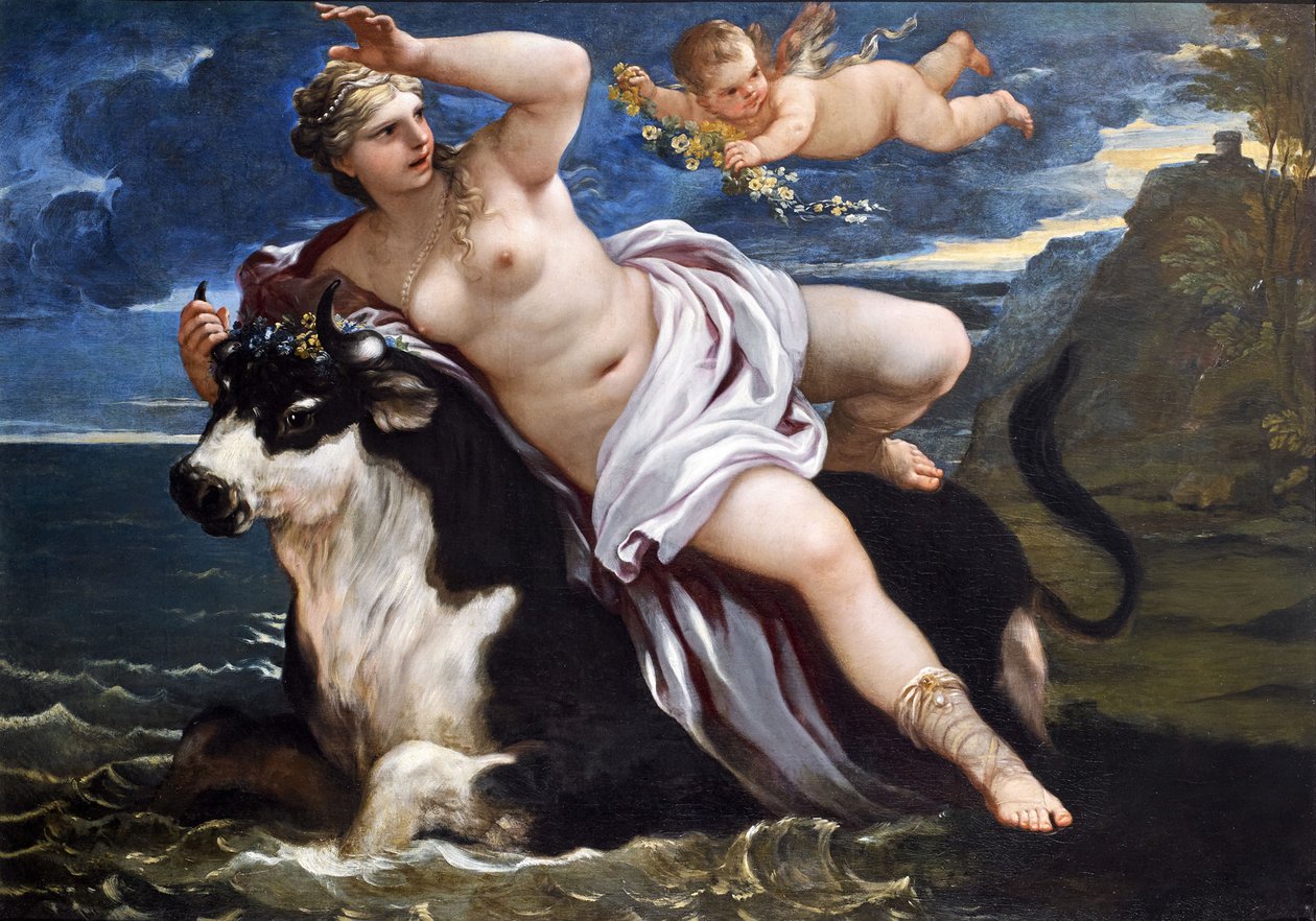 Európa megerőszakolása. alkotó: Luca Giordano
