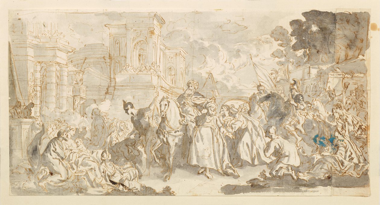 Mordechai megkísértése () alkotó: Luca Giordano
