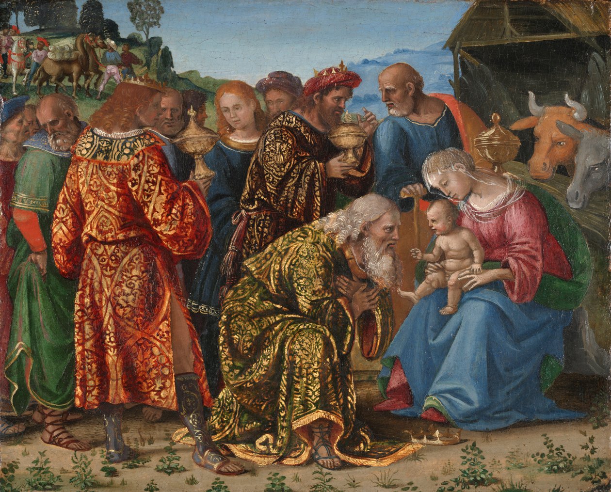 A mágusok imádása alkotó: Luca Signorelli