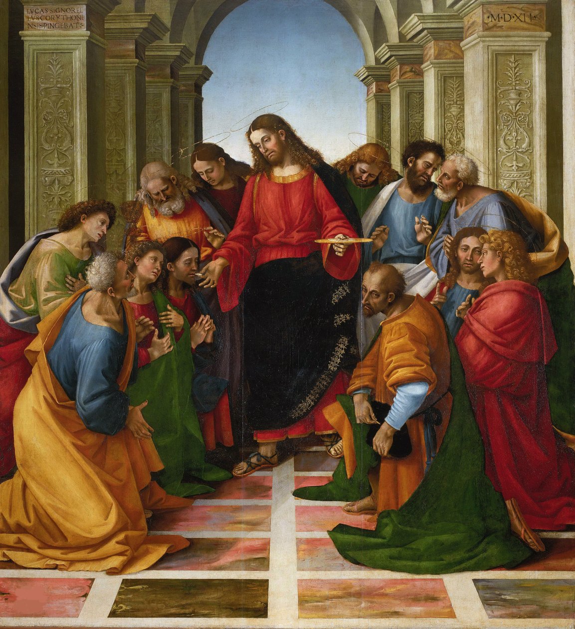 Az apostolok közössége, 1512. alkotó: Luca Signorelli