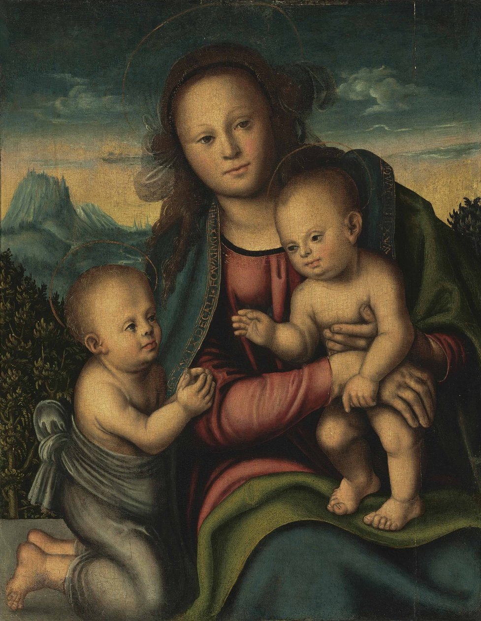 Szűz és gyermek Kis Keresztelő Jánossal alkotó: Lucas Cranach the Elder