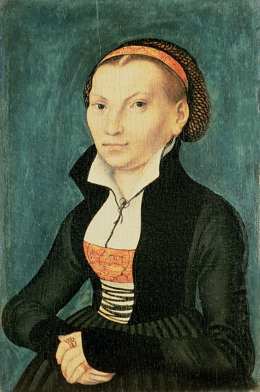 Katharina von Bora, Luther Márton leendő felesége, 1526 (olaj) alkotó: Lucas Cranach the Elder