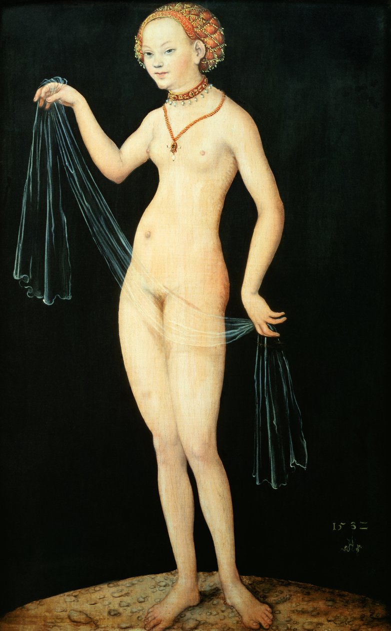 Vénusz, 1532 (olaj és tempera vörös bükkfán) alkotó: Lucas Cranach the Elder
