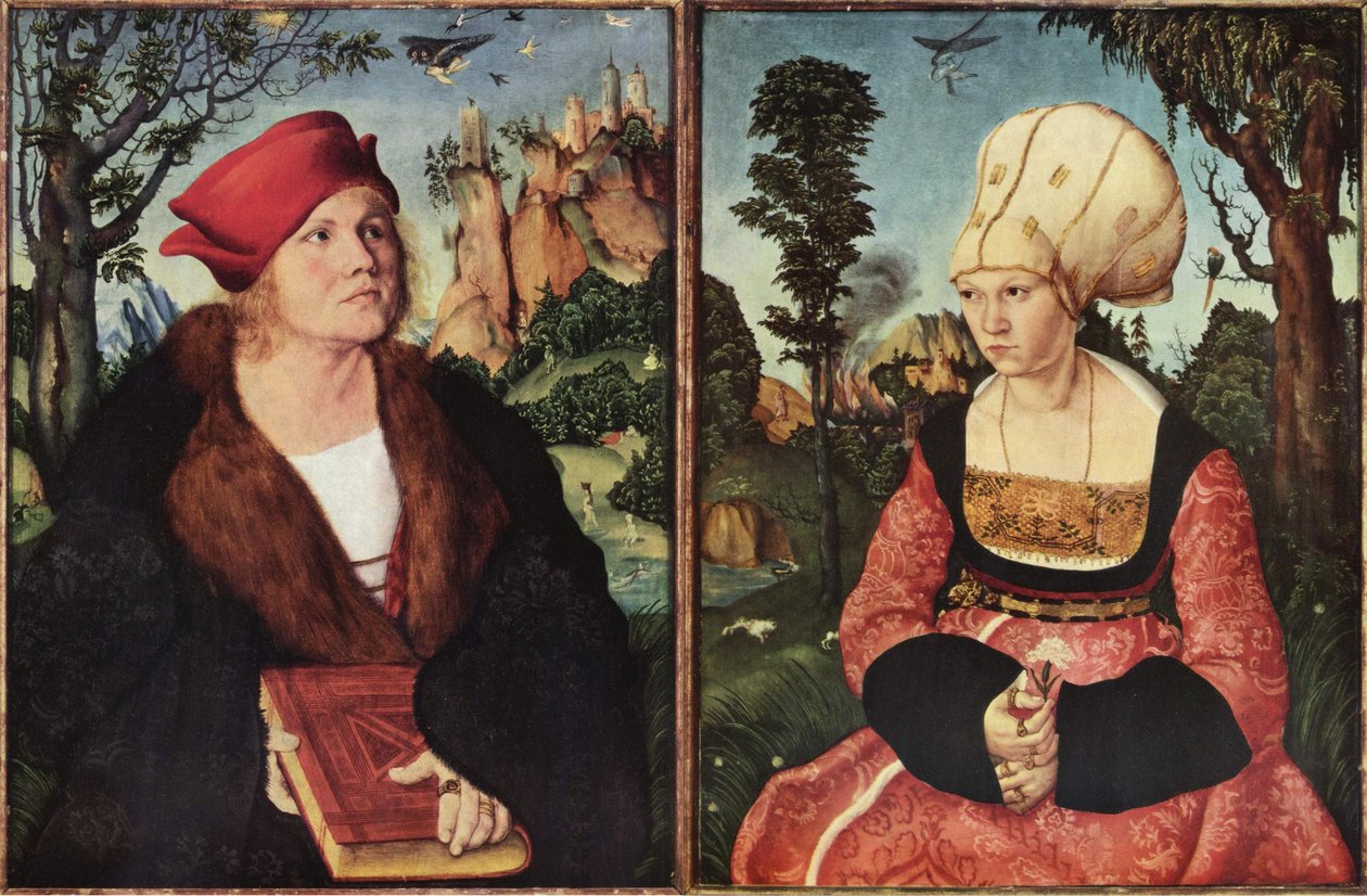 Portréja dr. Johannes Cuspinian és Anna Cuspinian Putsch portréja alkotó: Lucas Cranach the Elder