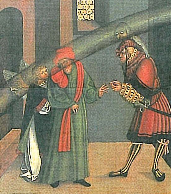 A Tízparancsolat második parancsolat részlete alkotó: Lucas Cranach the Elder