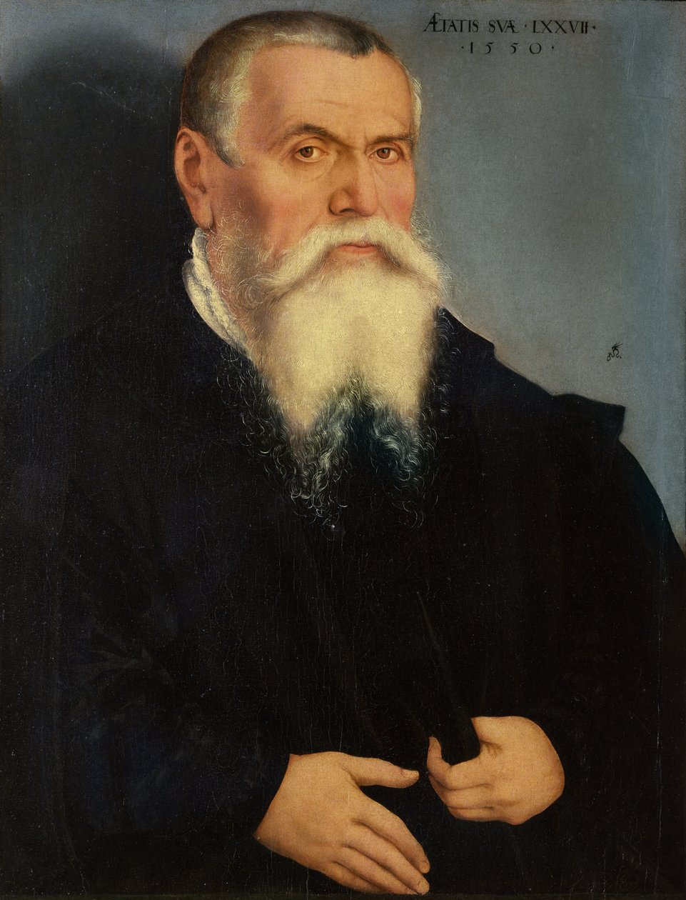 Idősebb Lucas Cranach (1472-1553) portréja, 1550 (olaj) alkotó: Lucas Cranach the Younger