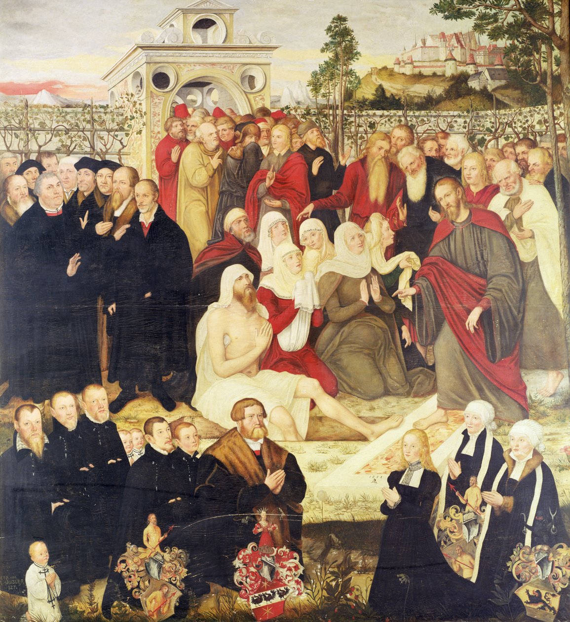 Reformátusok csoportja egy csodánál (lásd még 308463) alkotó: Lucas Cranach the Younger
