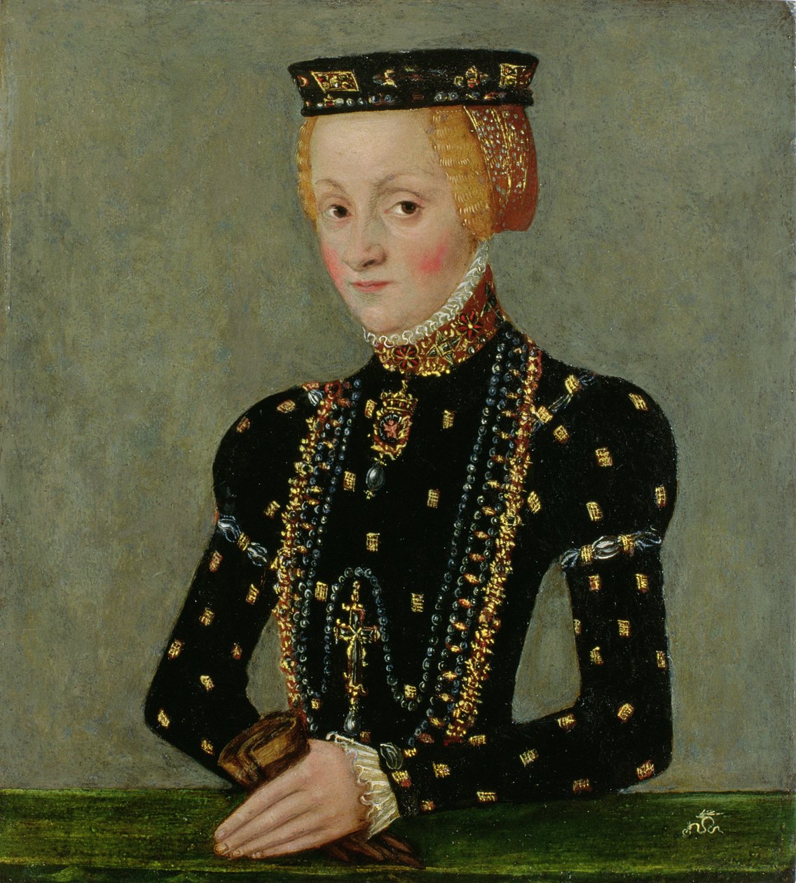Katarzyna Jagiellonka lengyel, 1553-56 körül (olaj, réz) alkotó: Lucas Cranach the Younger