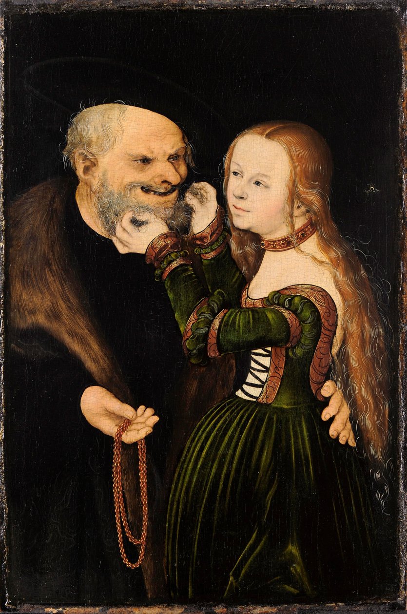 Az egyenlőtlen pár (szerelmes öreg) alkotó: Lucas Cranach the Elder