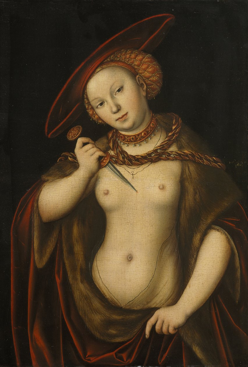 Lucretia alkotó: Lucas Cranach