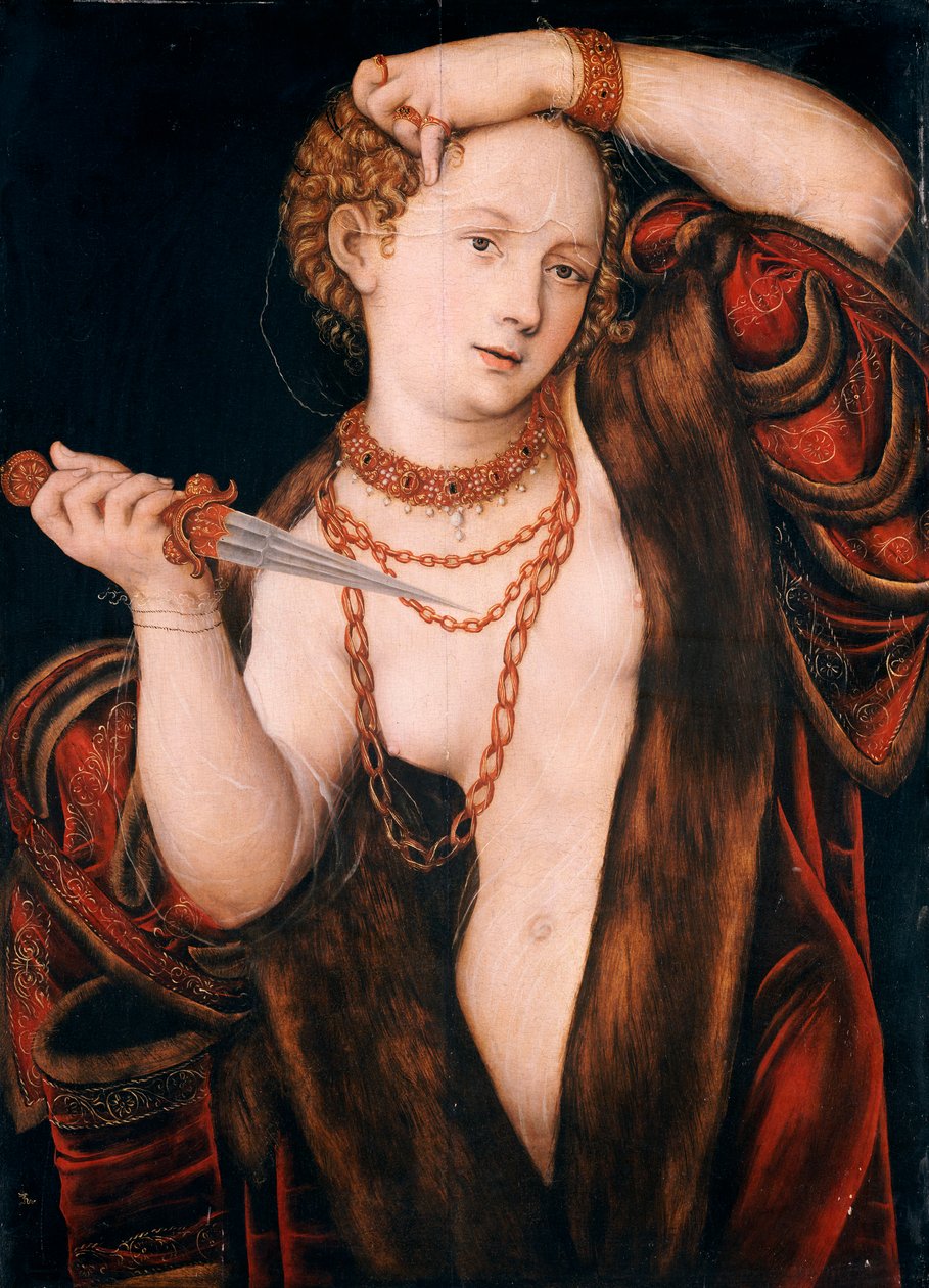 Lukrécia, 1537 után alkotó: Lucas Cranach