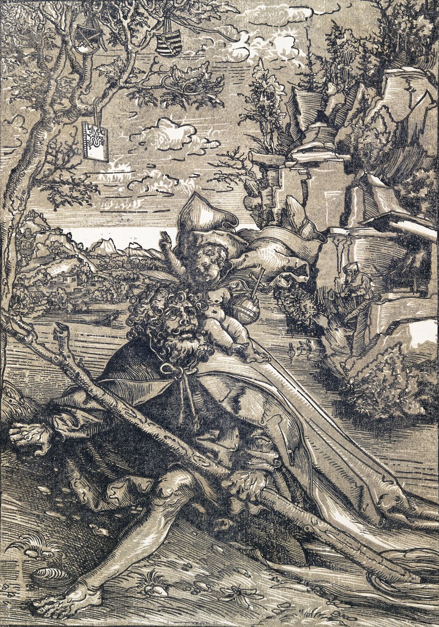 Szent Kristóf, 1506-9 alkotó: Lucas Cranach