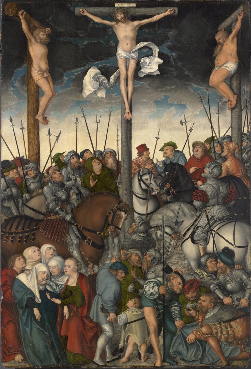 A keresztre feszítés, 1538 alkotó: Lucas Cranach