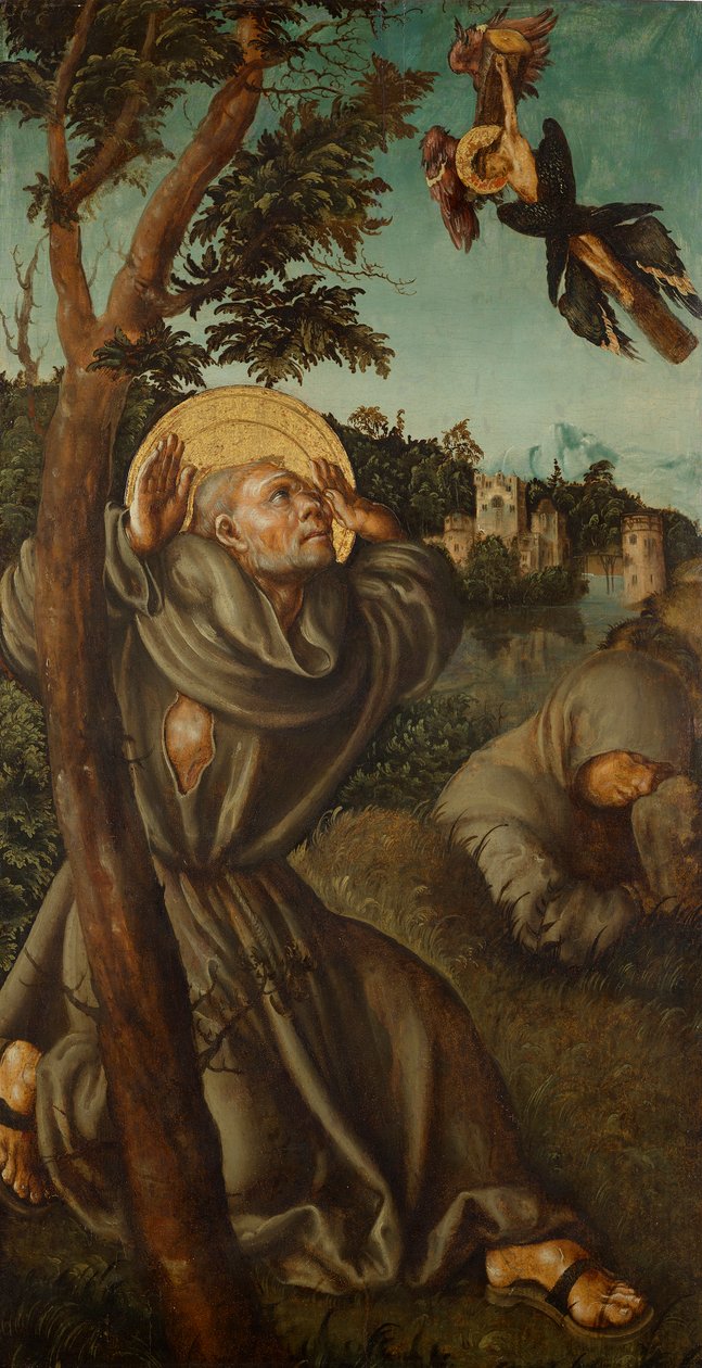 A hl megbélyegzése. Franziskus alkotó: Lucas Cranach d. Ä.
