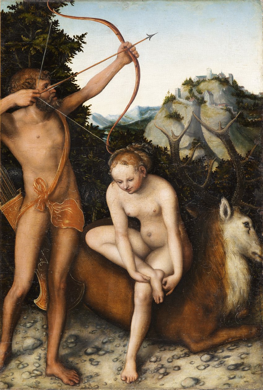 Apollo és Diana, 1530 körül alkotó: Lucas Cranach the Elder