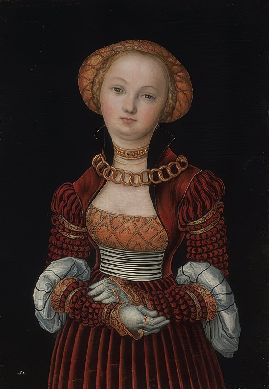 Női portré. 1525 körül alkotó: Lucas Cranach the Elder
