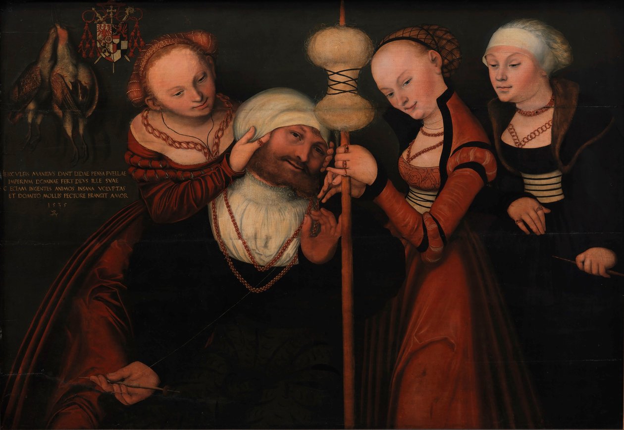 Herkules és Omphale. alkotó: Lucas Cranach the Elder