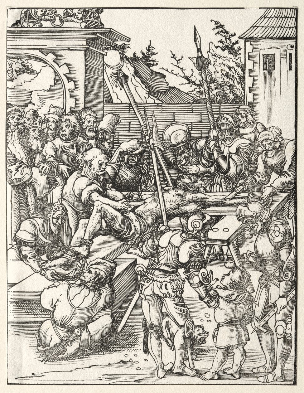 Szent Bertalan mártíromsága. alkotó: Lucas Cranach the Elder