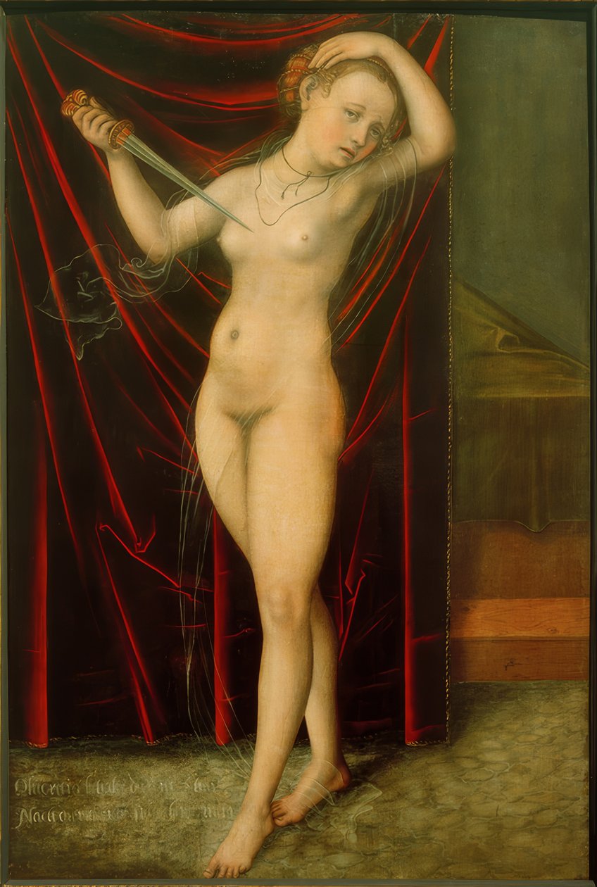 Lucretia öngyilkossága alkotó: Lucas Cranach the Elder