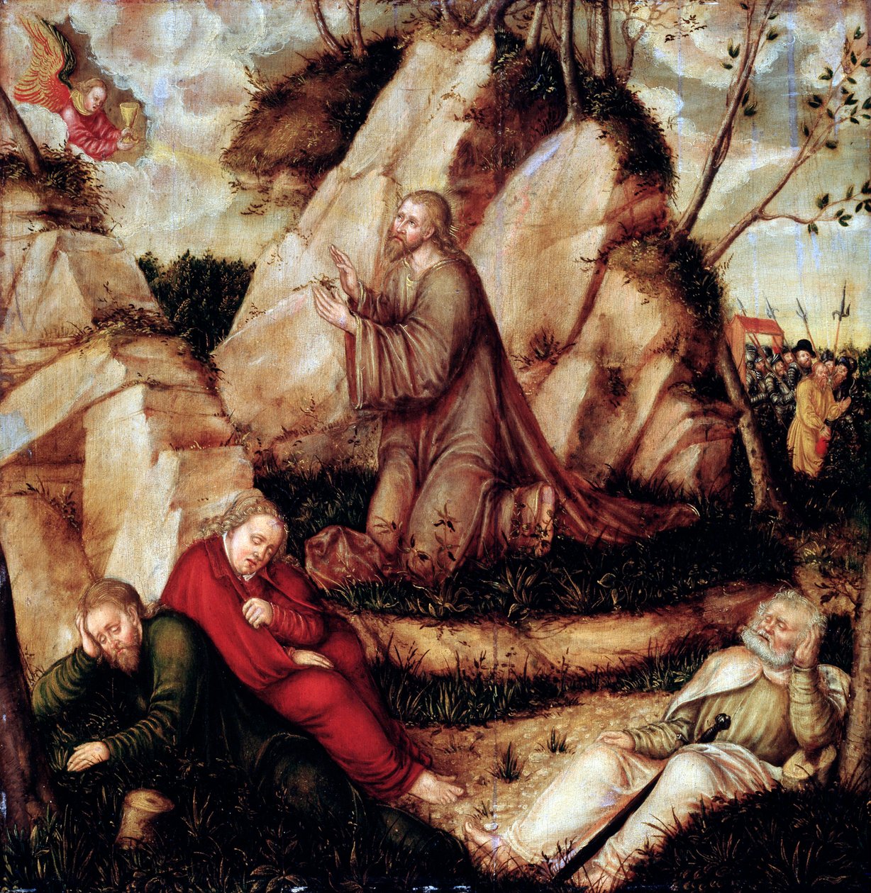 Az agónia a kertben”. alkotó: Lucas Cranach the Elder
