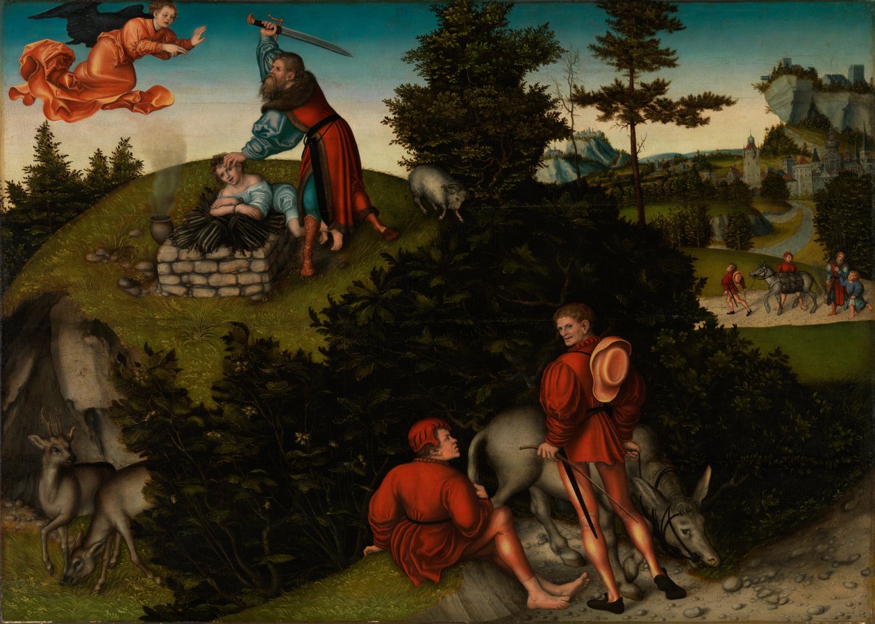 Ábrahám áldozata alkotó: Lucas Cranach the Elder